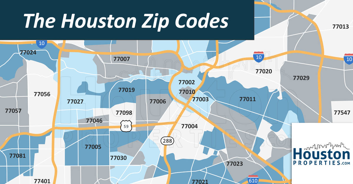 The Houston Texas Zip Code List