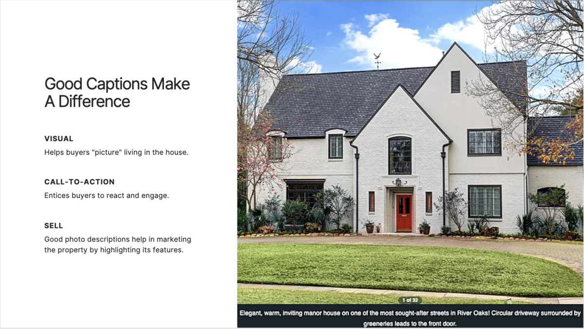 Mistake #5: Not Adding Captions In Every Photo