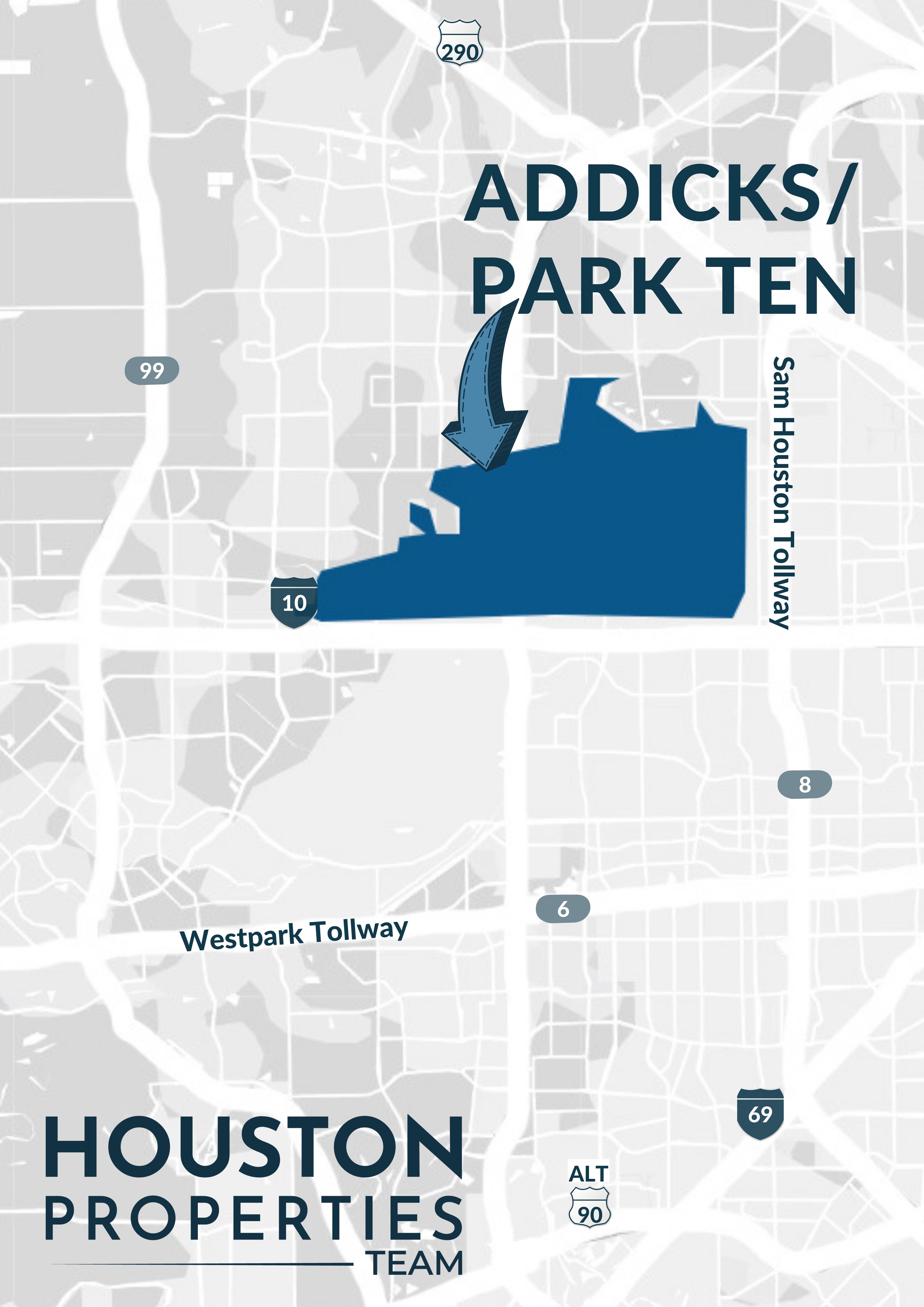 Addicks / Park Ten Map