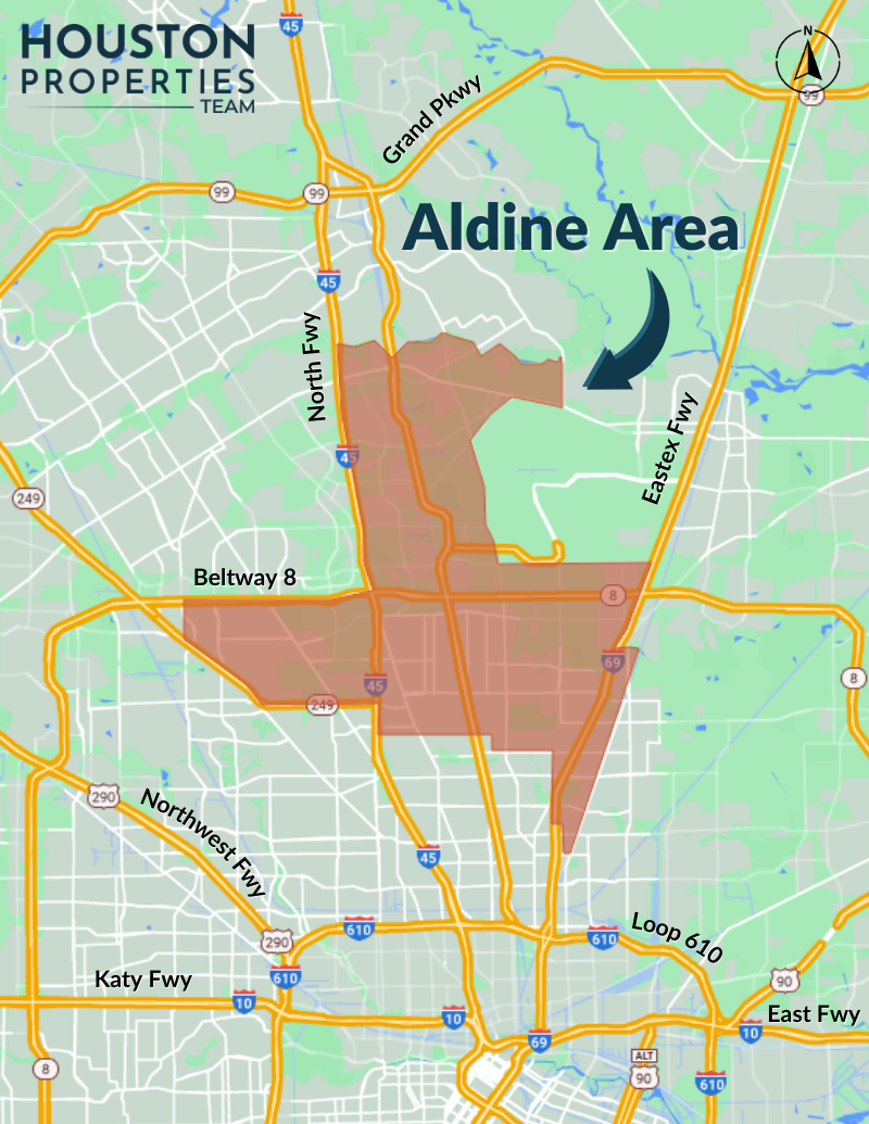 Aldine Area Map