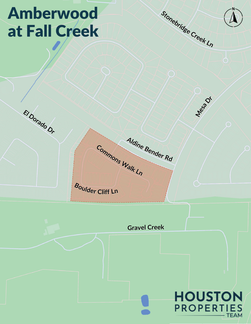 Map of Amberwood at Fall Creek