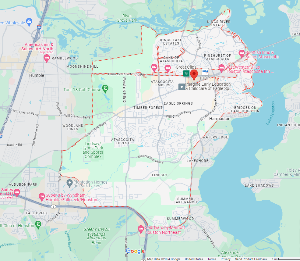 Map of Atascocita (Master Planned)