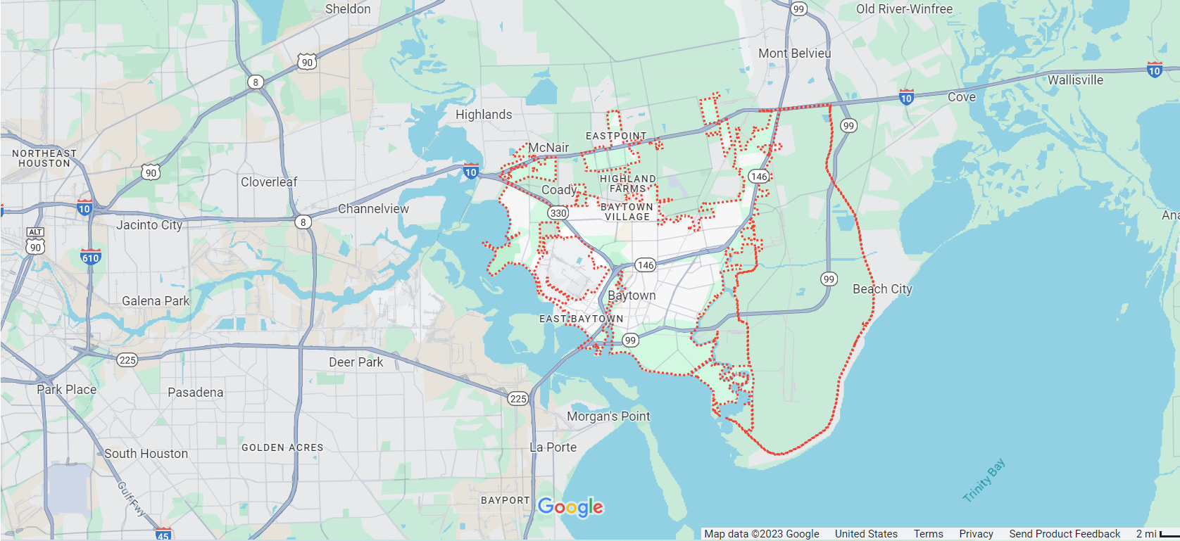 Baytown/Harris County Map