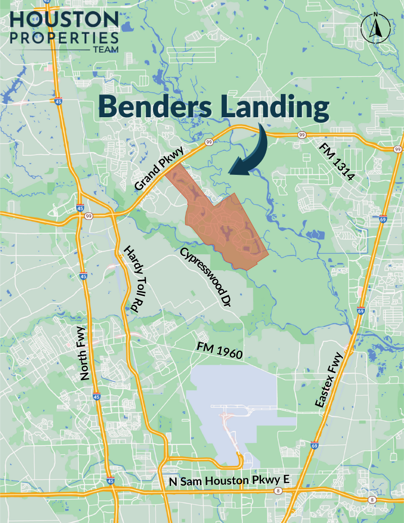 Benders Landing Map
