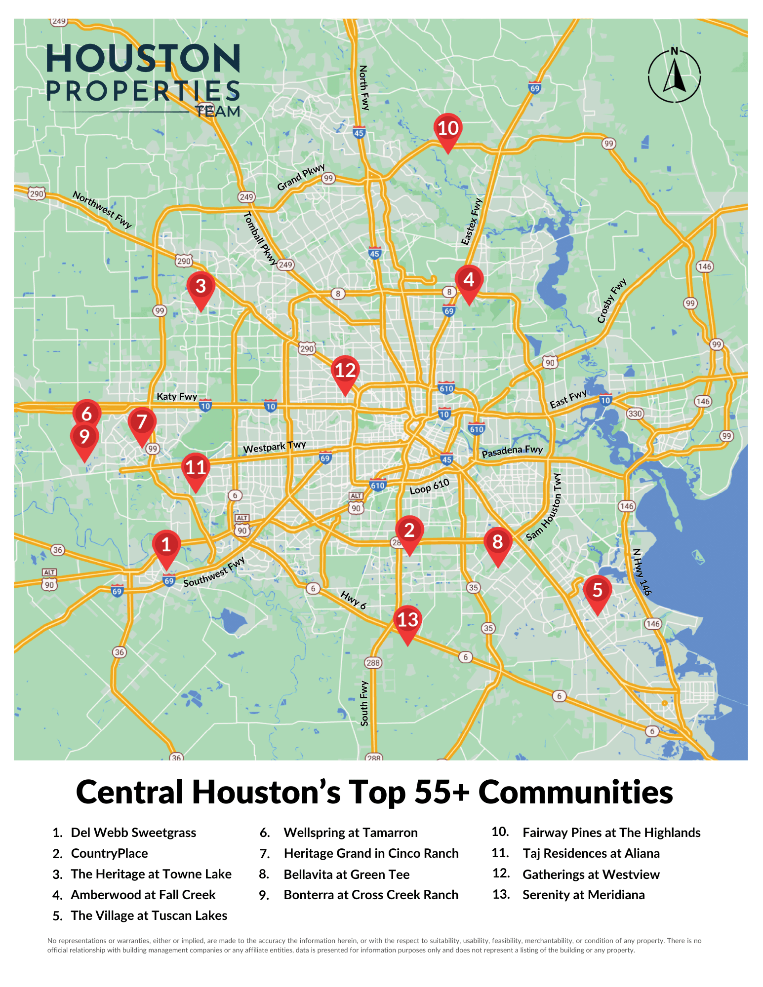best central Houston active adult communities