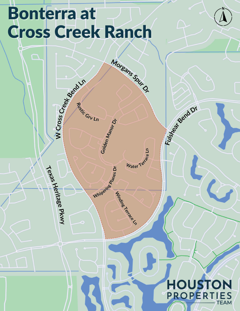 Map of Bonterra at Cross Creek Ranch