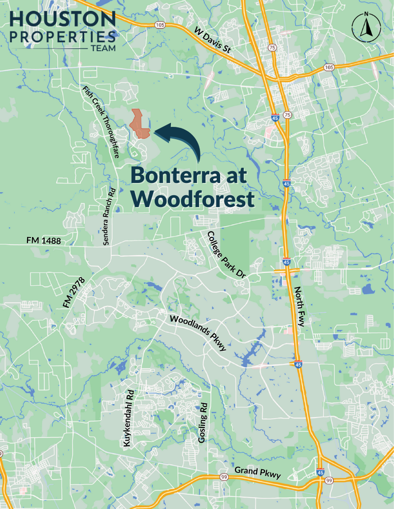 Bonterra at Woodforest Map