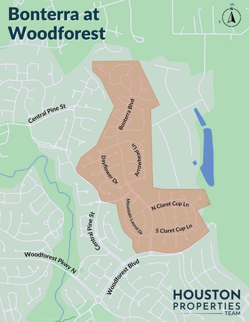 Map of Bonterra at Woodforest