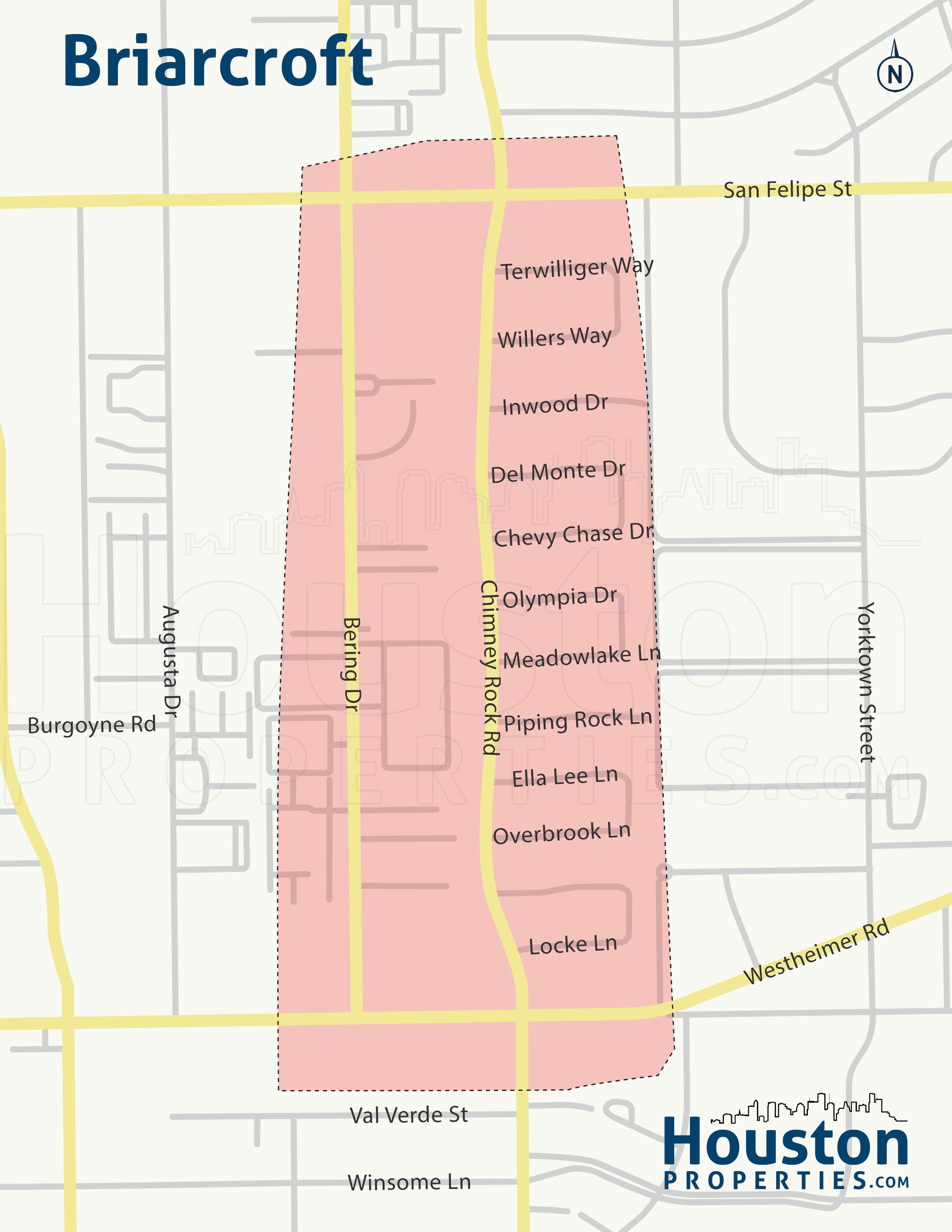 Map of Briarcroft