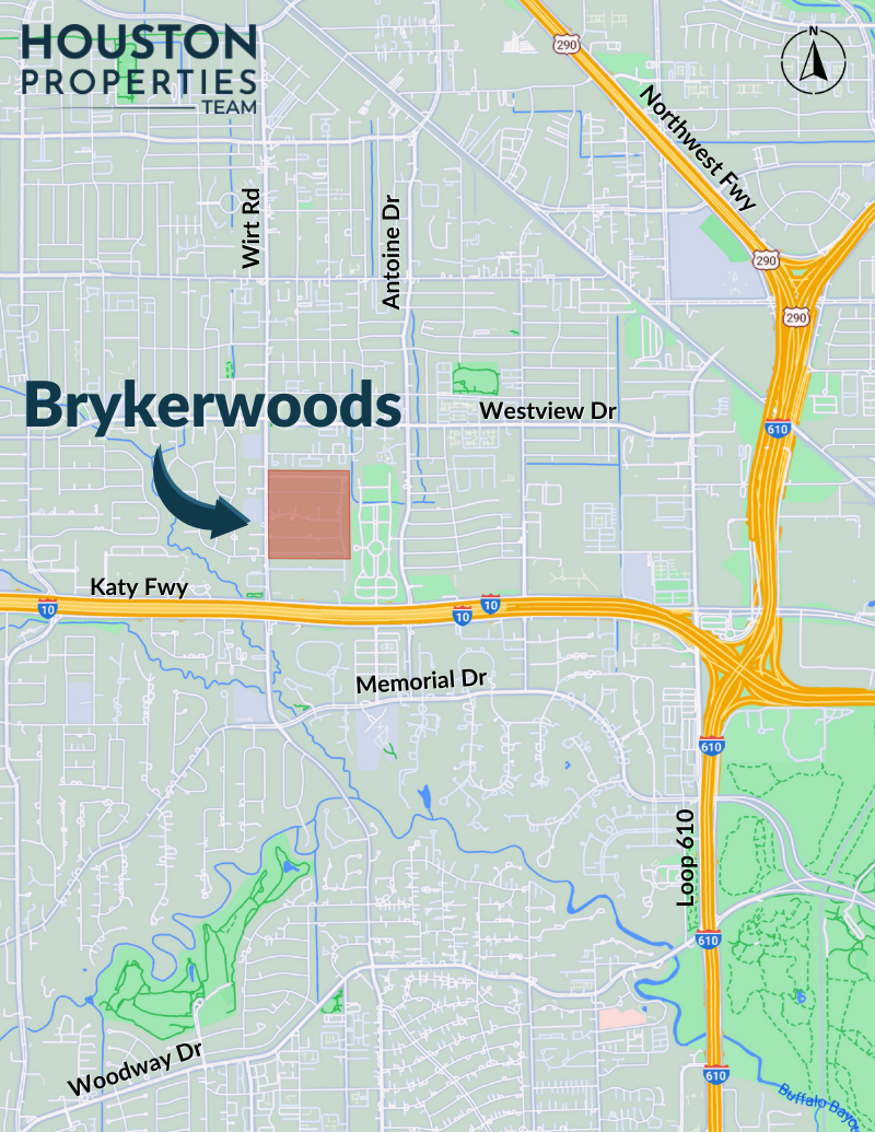 Brykerwoods Map