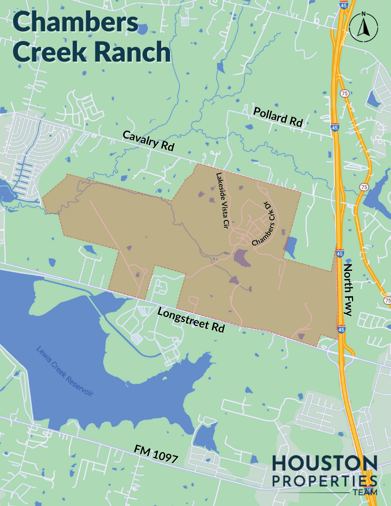 Map of Chambers Creek Ranch