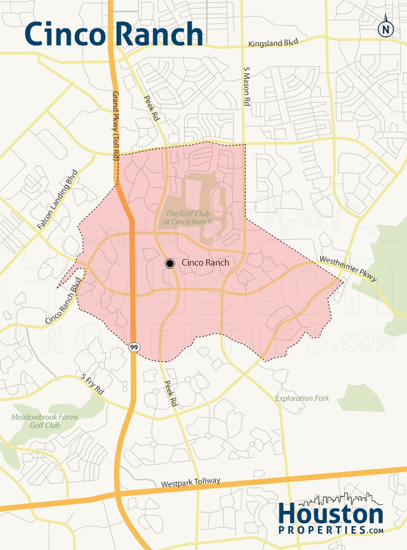 Map of Cinco Ranch