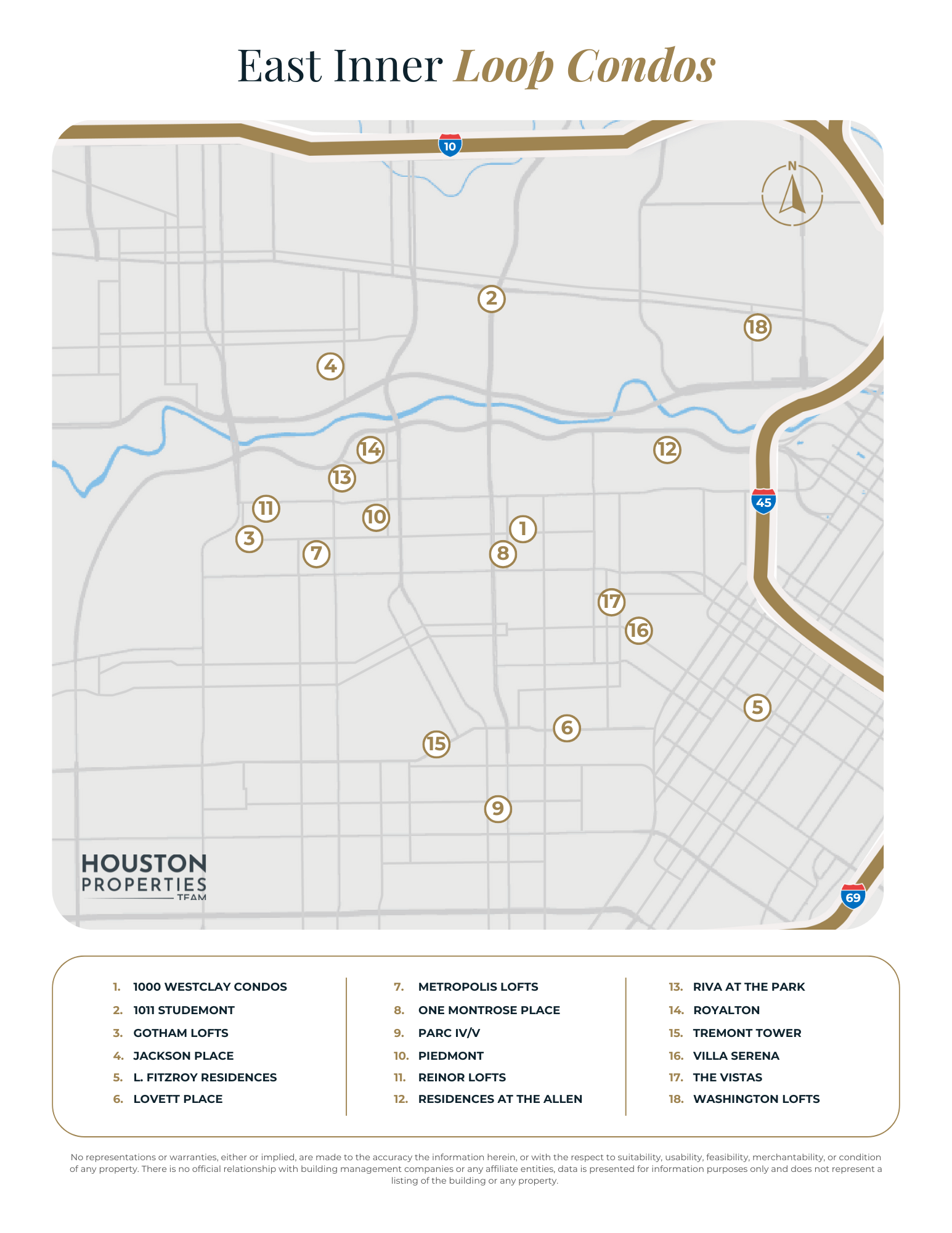 Map of Condos - Inner Loop Guide