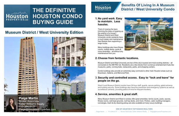 Condos - Museum District / Med Center Guide