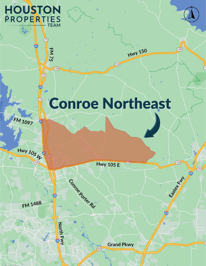 Conroe Northeast Map
