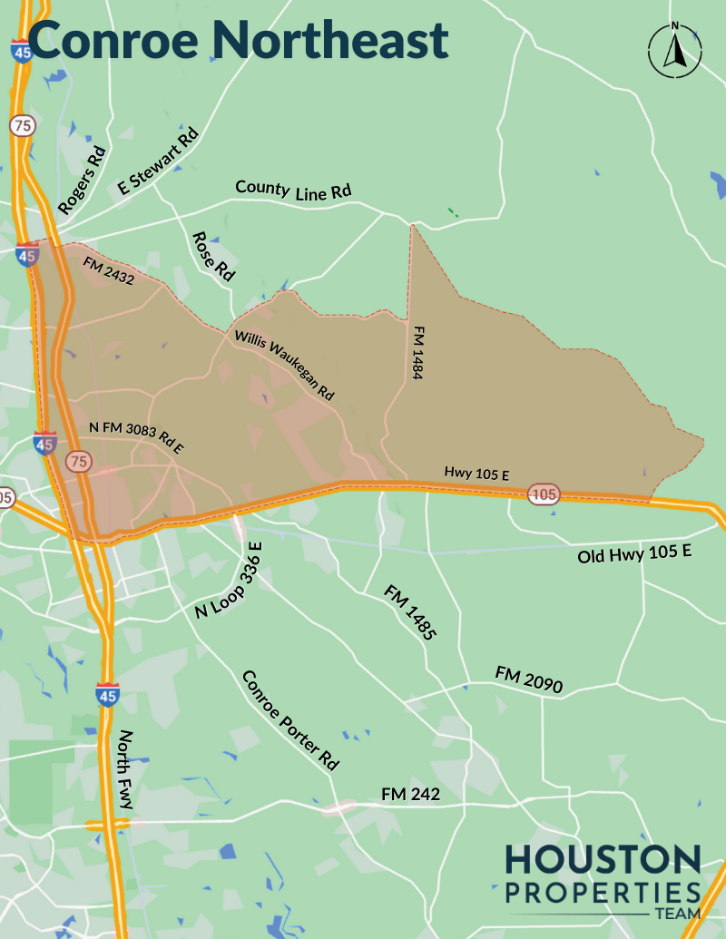 Map of Conroe Northeast