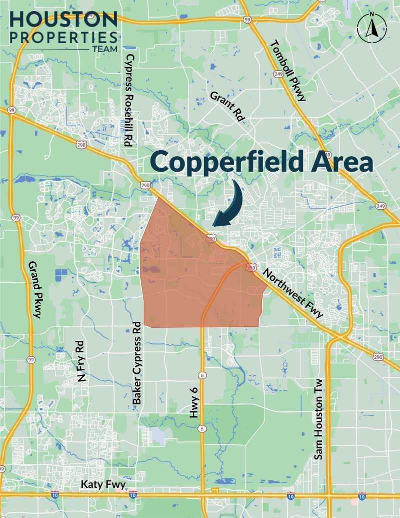 Copperfield Area Map