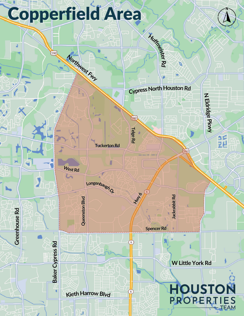 Map of Copperfield Area