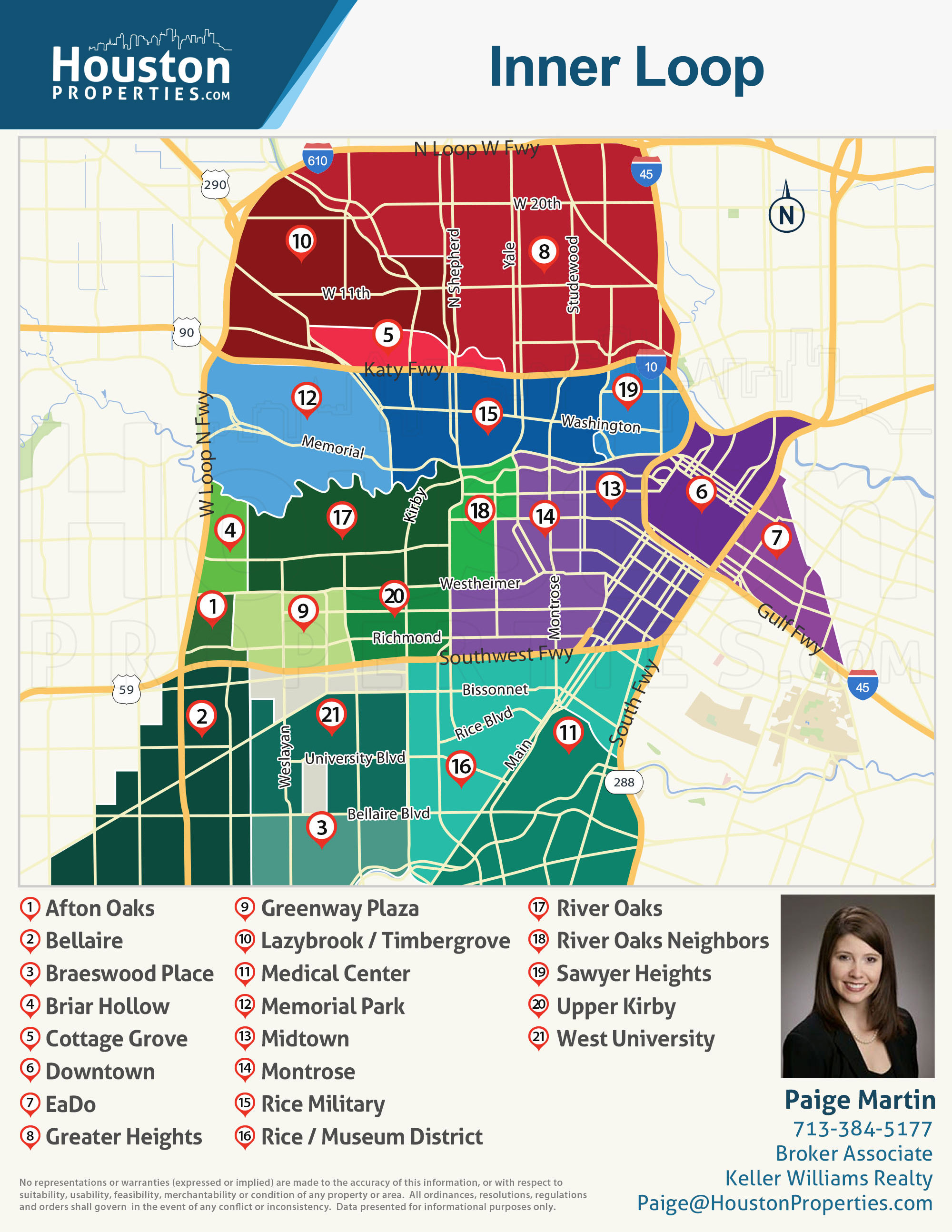 Map of Courtlandt Place