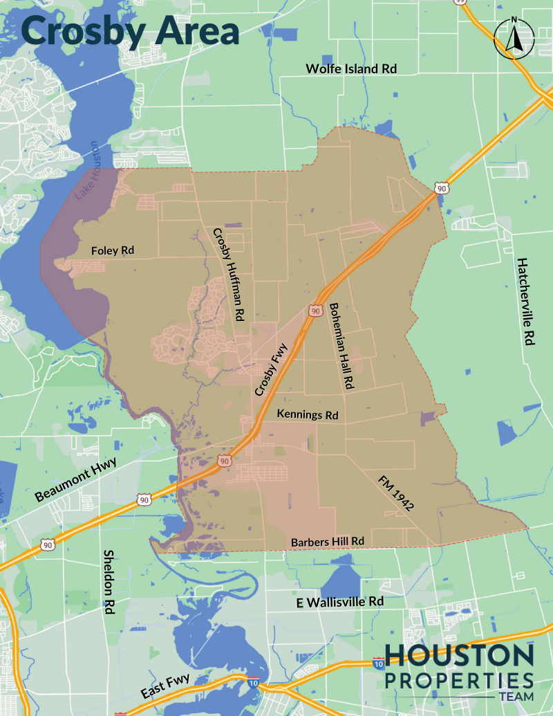 Map of Crosby Area