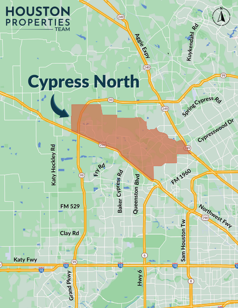 Cypress North Map