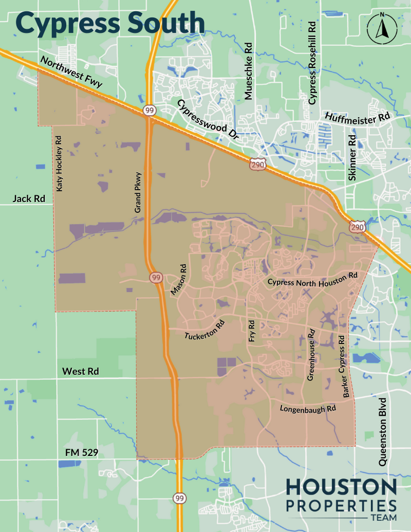 Map of Cypress South