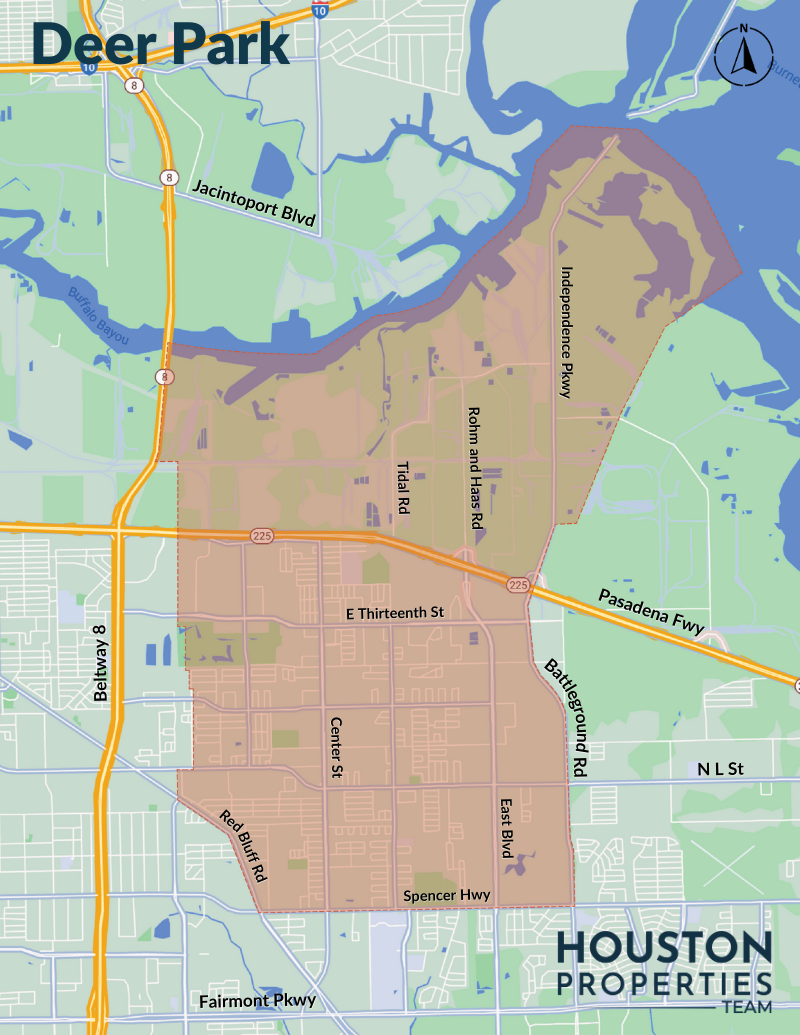 Map of Deer Park