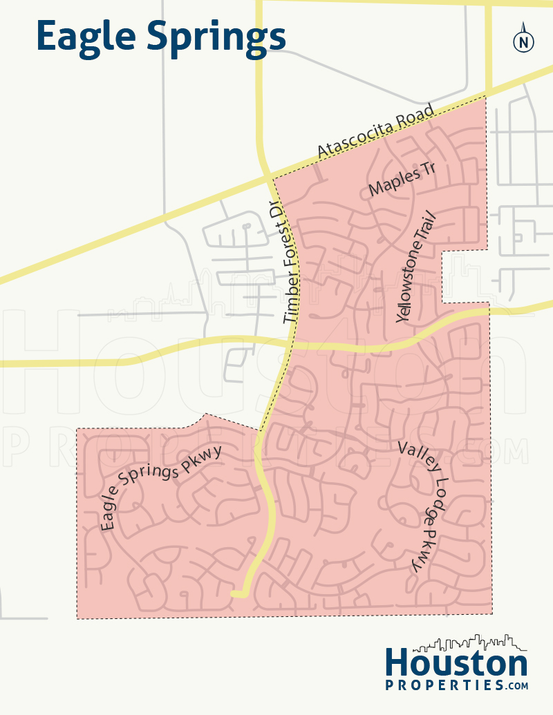 Map of Eagle Springs