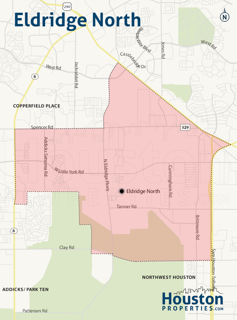 Map of Eldridge North