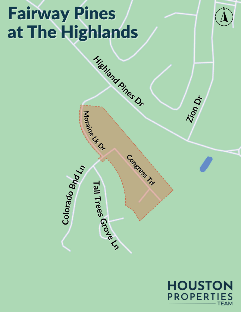 Map of Fairway Pines at The Highlands