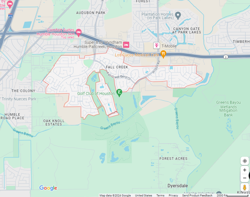 Map of Fall Creek (Master Planned)