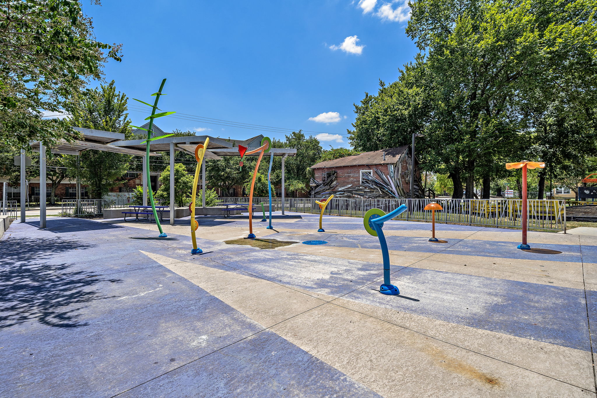 Jam Park playground behind the Fifth Ward Jam stage