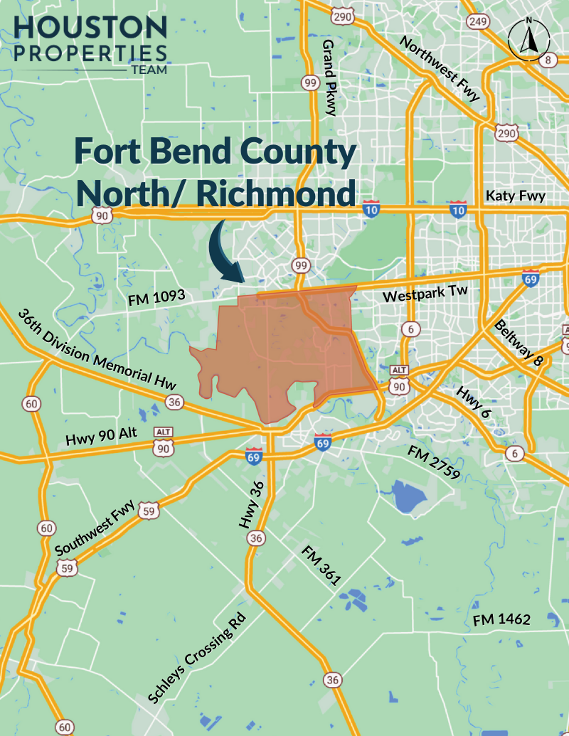 Fort Bend County North / Richmond Map