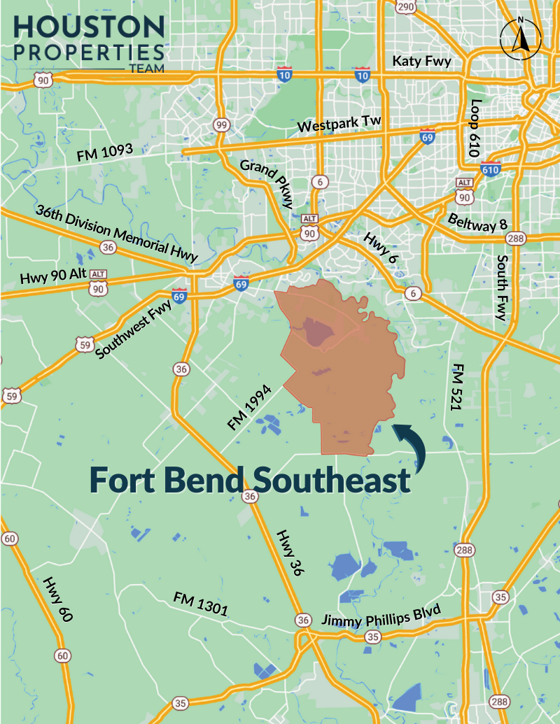 Fort Bend Southeast Map