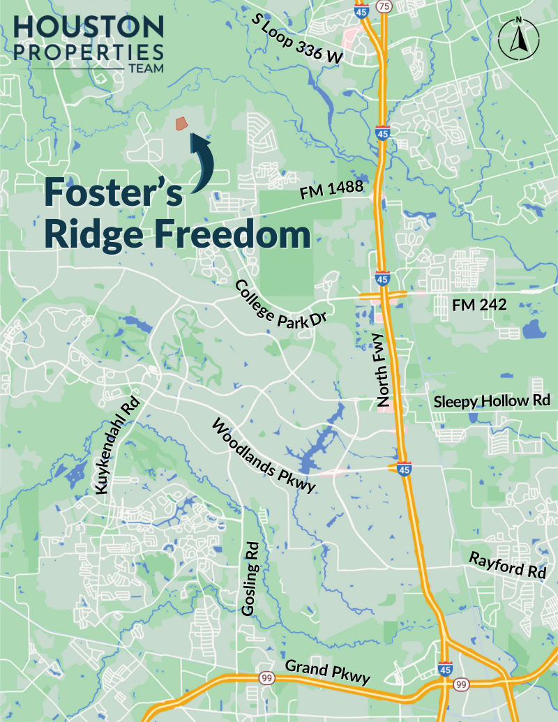 Foster’s Ridge Freedom Map