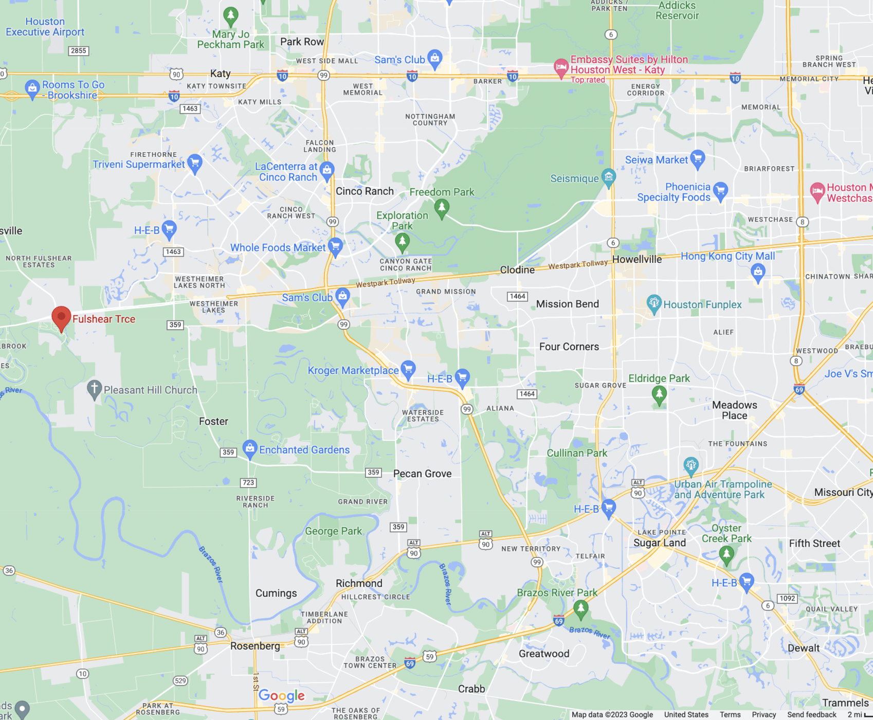 Fulshear Creek Crossing (Master Planned) Map