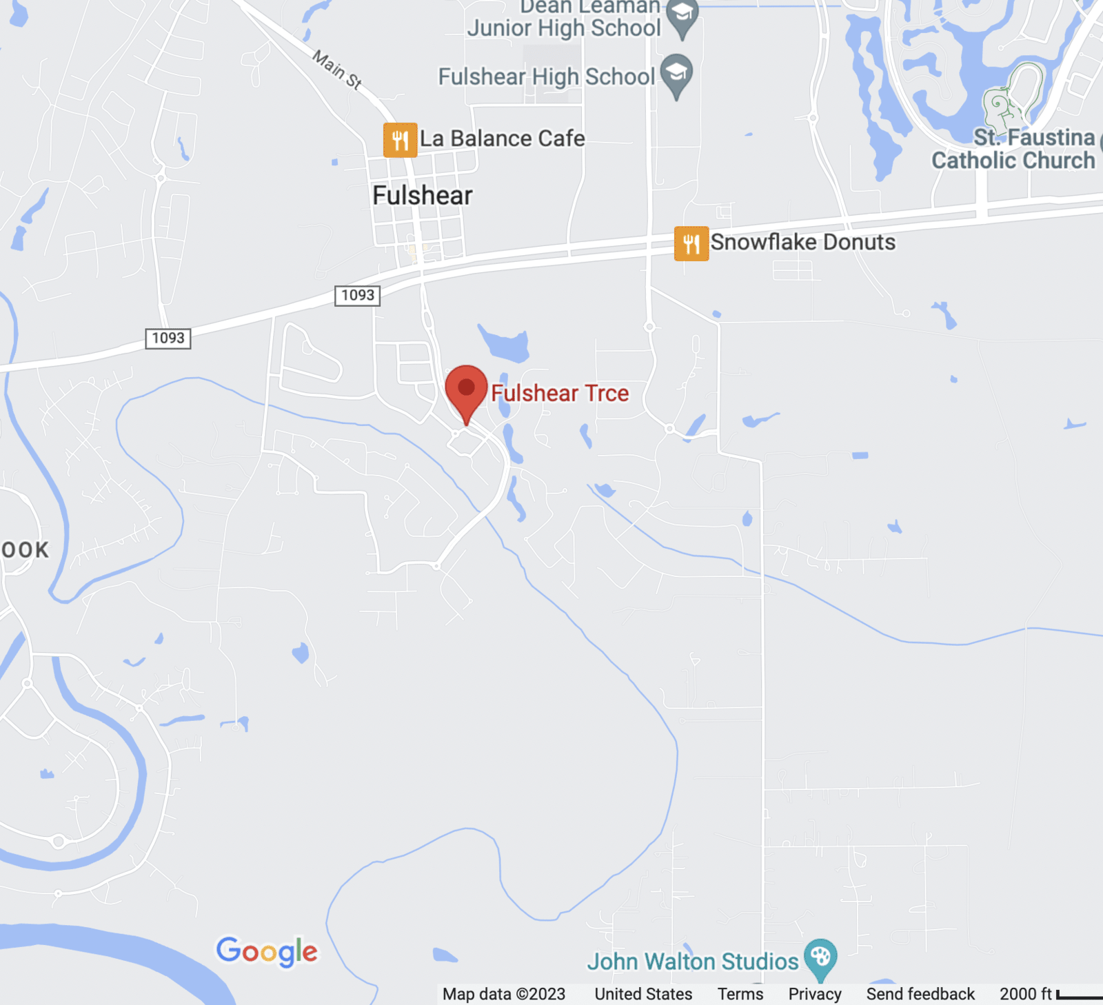 Map of Fulshear Creek Crossing (Master Planned)