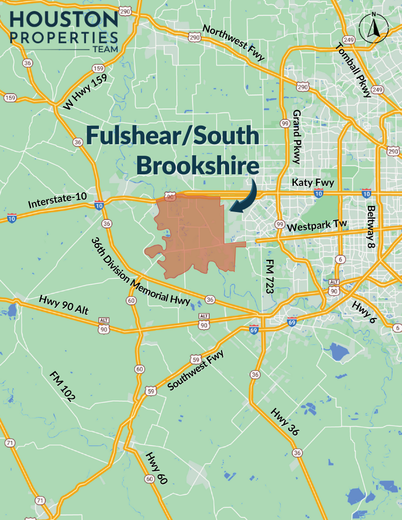 Fulshear/South Brookshire Map