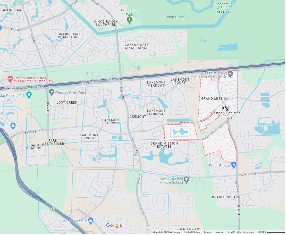 Map of Grand Mission (Master Planned)