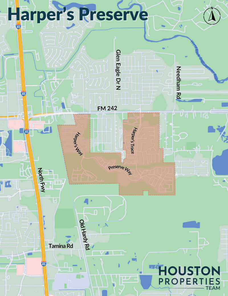 Map of Harper's Preserve