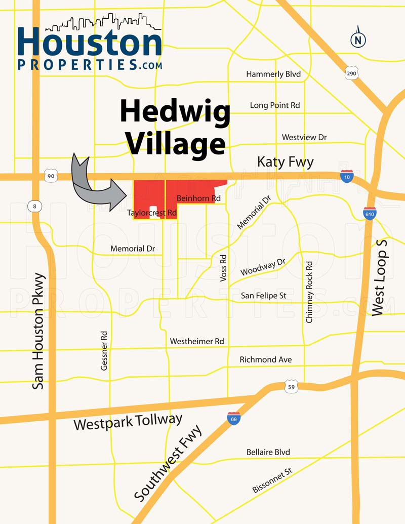 Hedwig Village Map