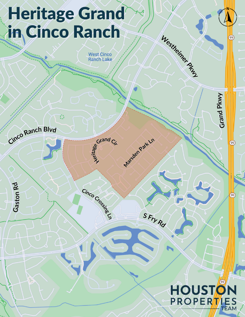Map of Heritage Grand in Cinco Ranch