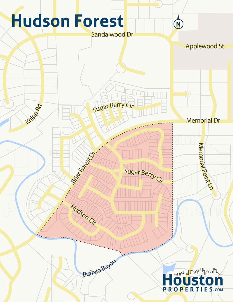 Map of Hudson Forest