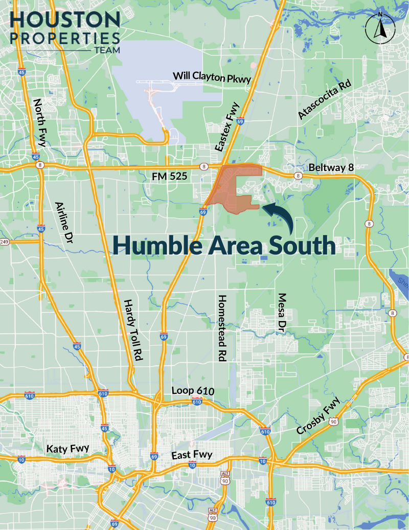 Humble Area South Map