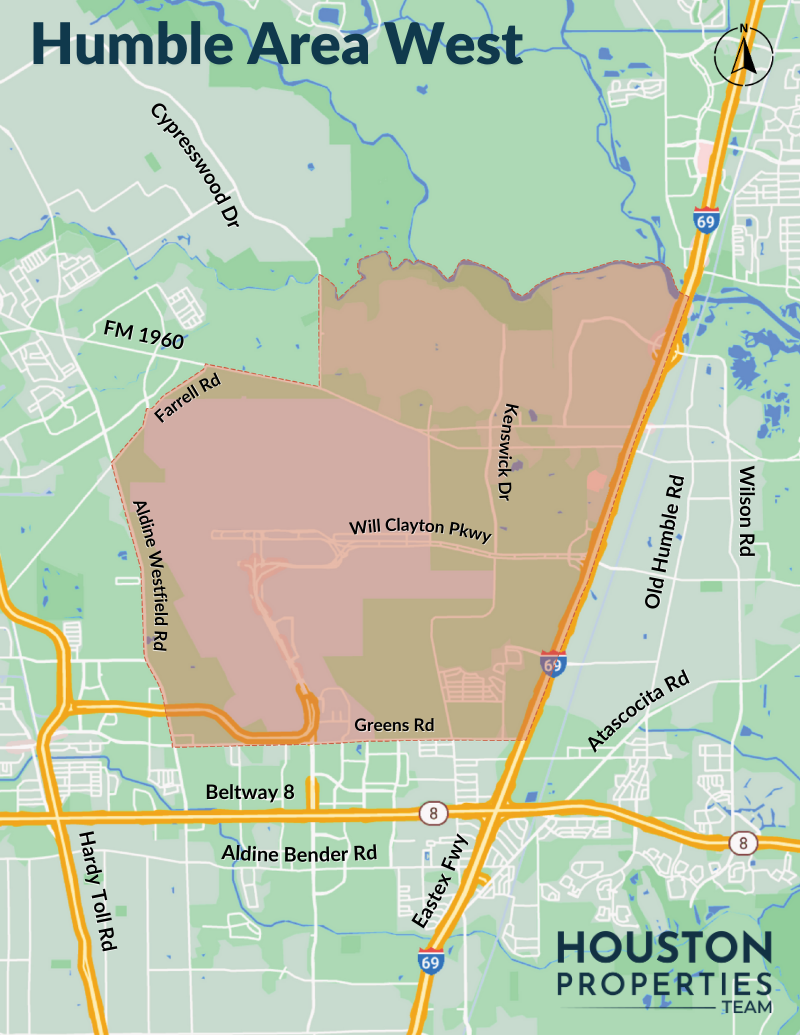 Map of Humble Area West