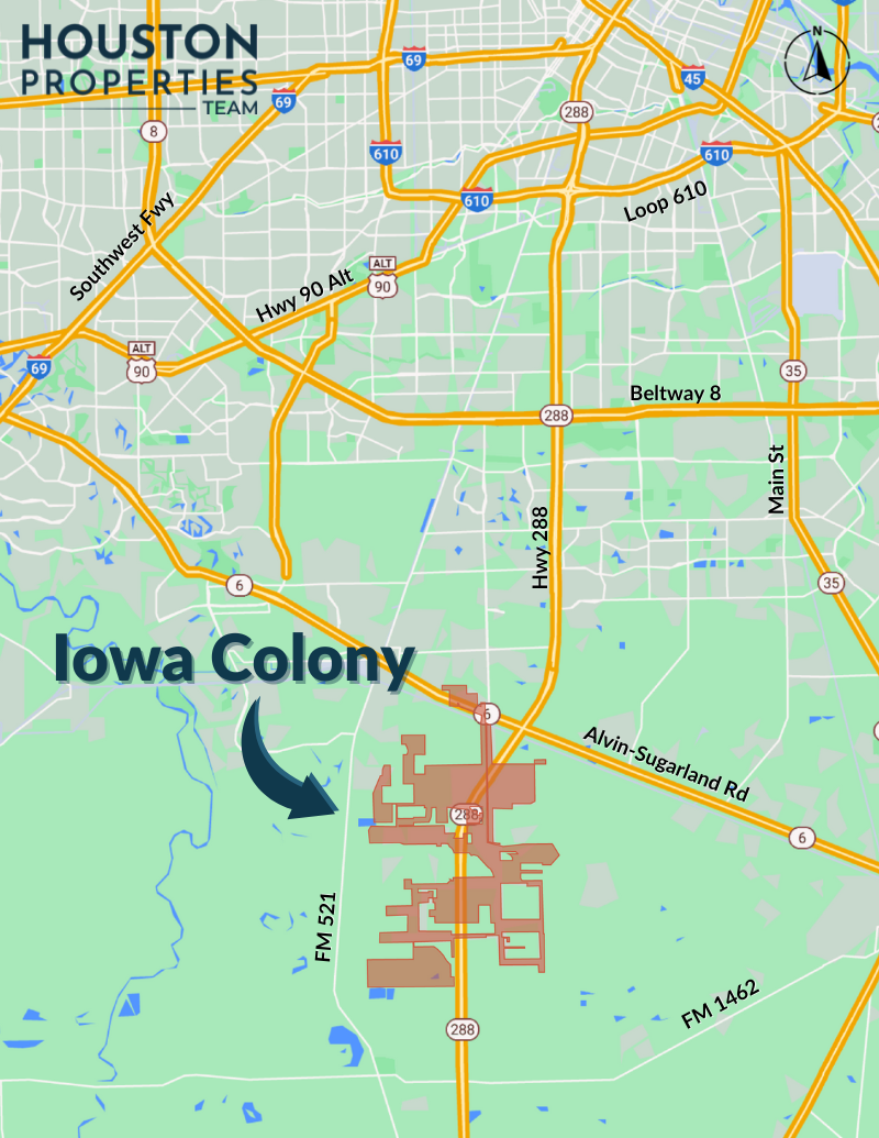 Iowa Colony Map