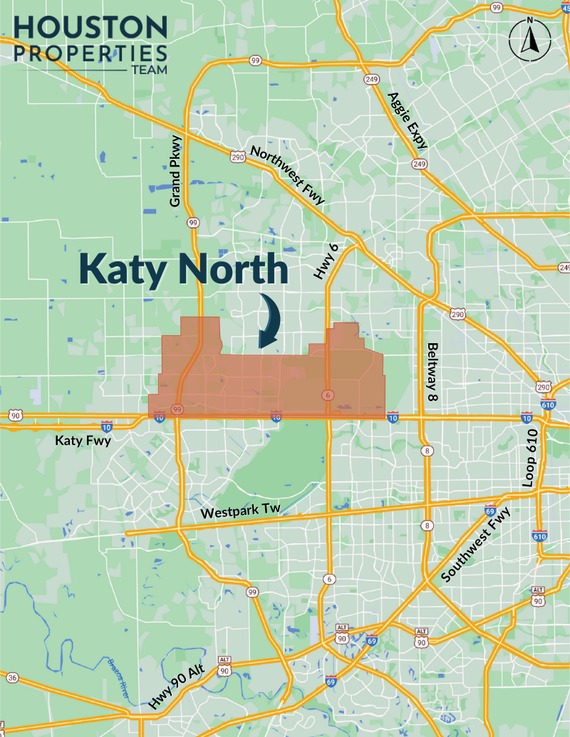 Katy North Map