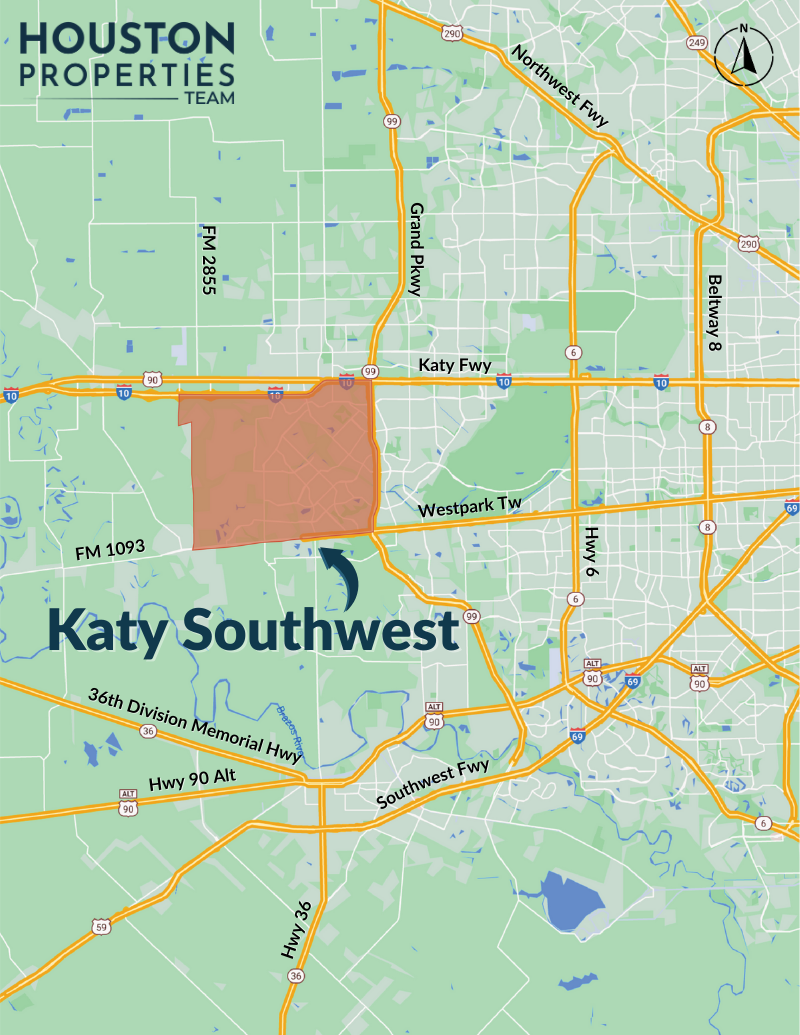 Katy Southwest Map