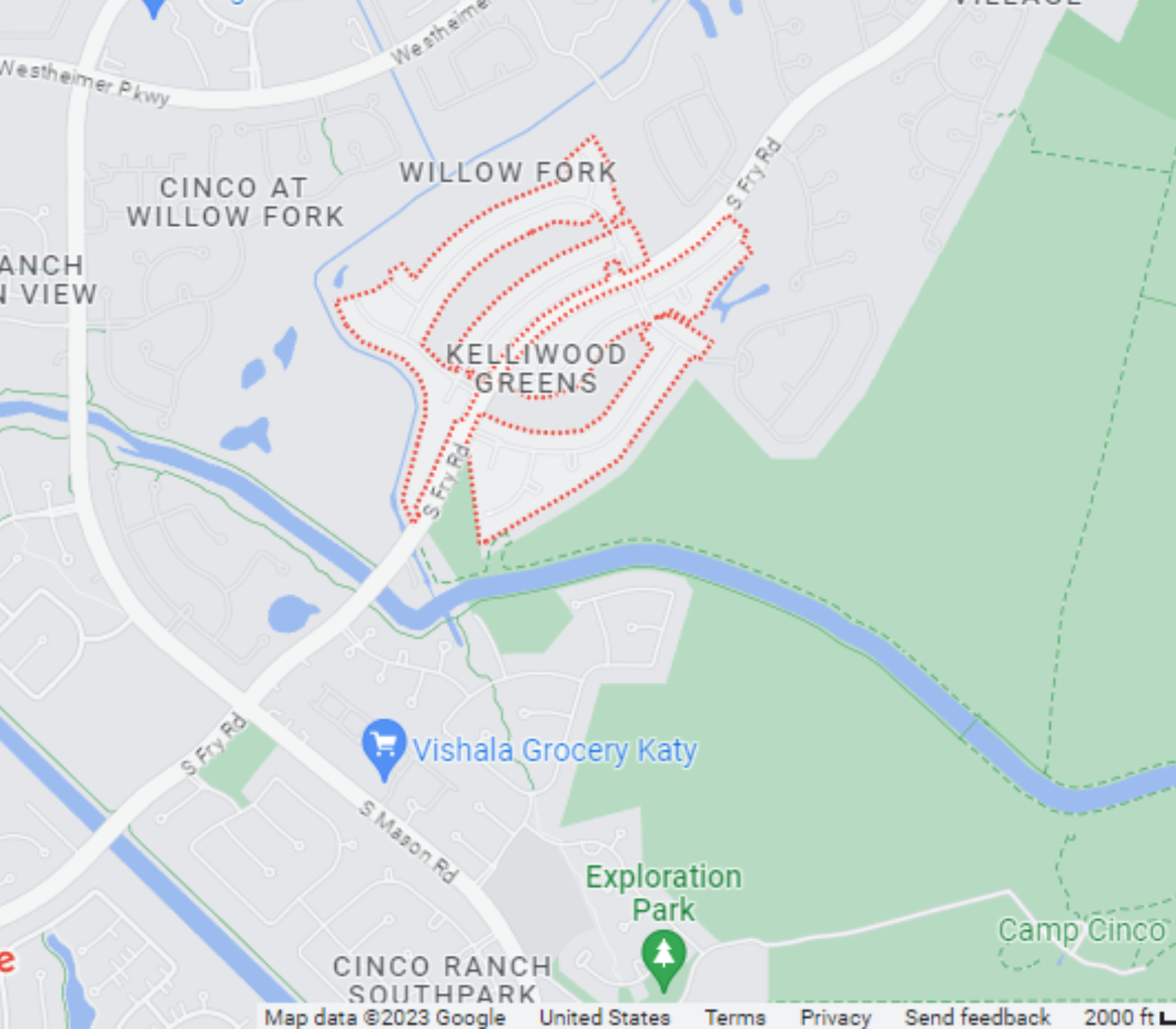 Map of Kelliwood Greens
