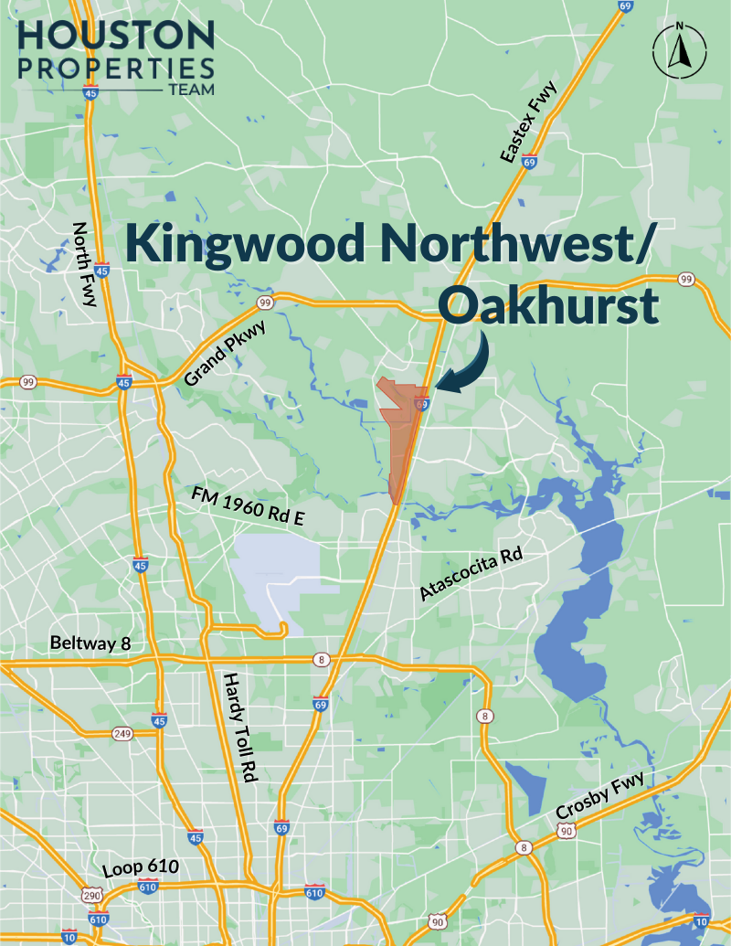 Kingwood NW/Oakhurst Map